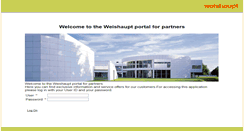 Desktop Screenshot of portal.weishaupt.de